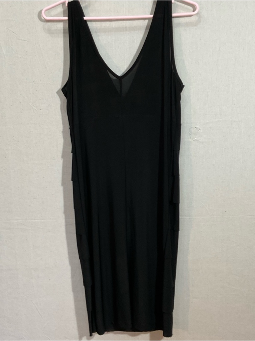 INC international concepts, back , tiered ruffles surplus dress – small A+